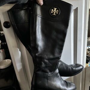 Tory Burch Black Over the Knee Boots